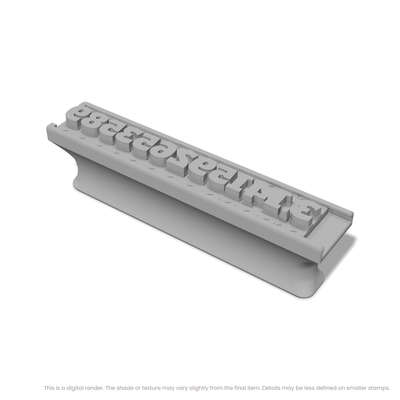 Alfa Slab One | Font Rail Stamp Sets | Letters, Numbers, and Symbols - Ceramind® Tools