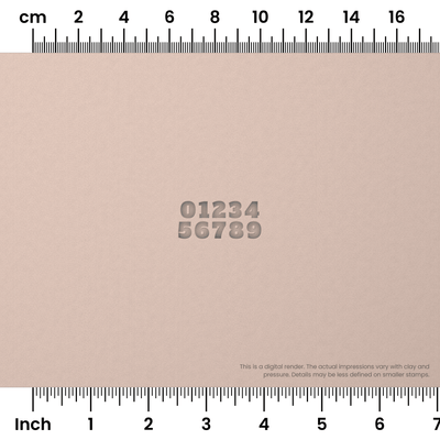Alfa Slab One | Number Stamp Sets - Ceramind® Tools