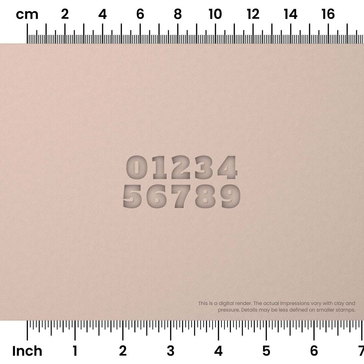 Alfa Slab One | Number Stamp Sets - Ceramind® Tools