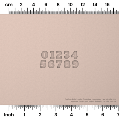 Alfa Slab One | Number Stamp Sets - Ceramind® Tools