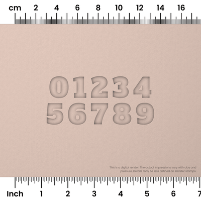 Alfa Slab One | Number Stamp Sets - Ceramind® Tools