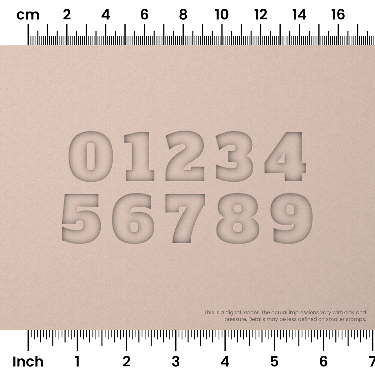 Alfa Slab One | Number Stamp Sets - Ceramind® Tools