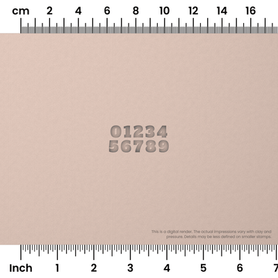 Alfa Slab One | Number Stamp Sets - Ceramind® Tools