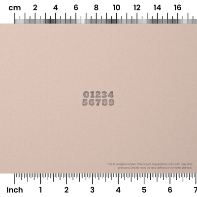 Alfa Slab One | Number Stamp Sets - Ceramind® Tools