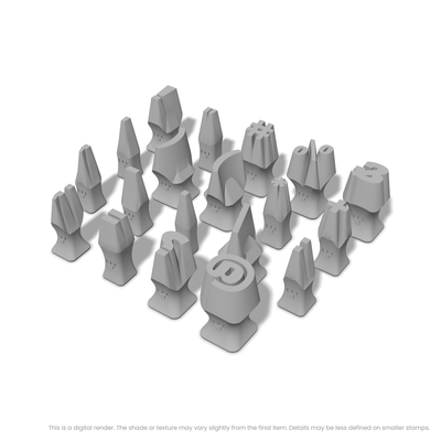 Alfa Slab One | Symbol Stamp Sets - Ceramind® Tools
