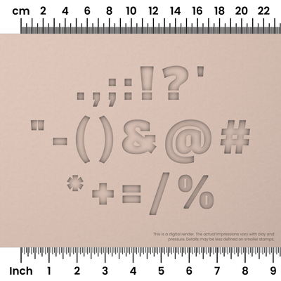 Alfa Slab One | Symbol Stamp Sets - Ceramind® Tools