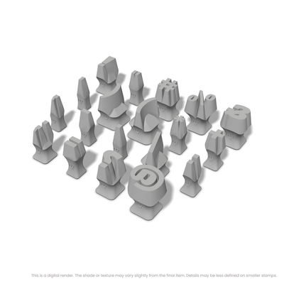 Alfa Slab One | Symbol Stamp Sets - Ceramind® Tools