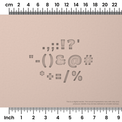 Alfa Slab One | Symbol Stamp Sets - Ceramind® Tools