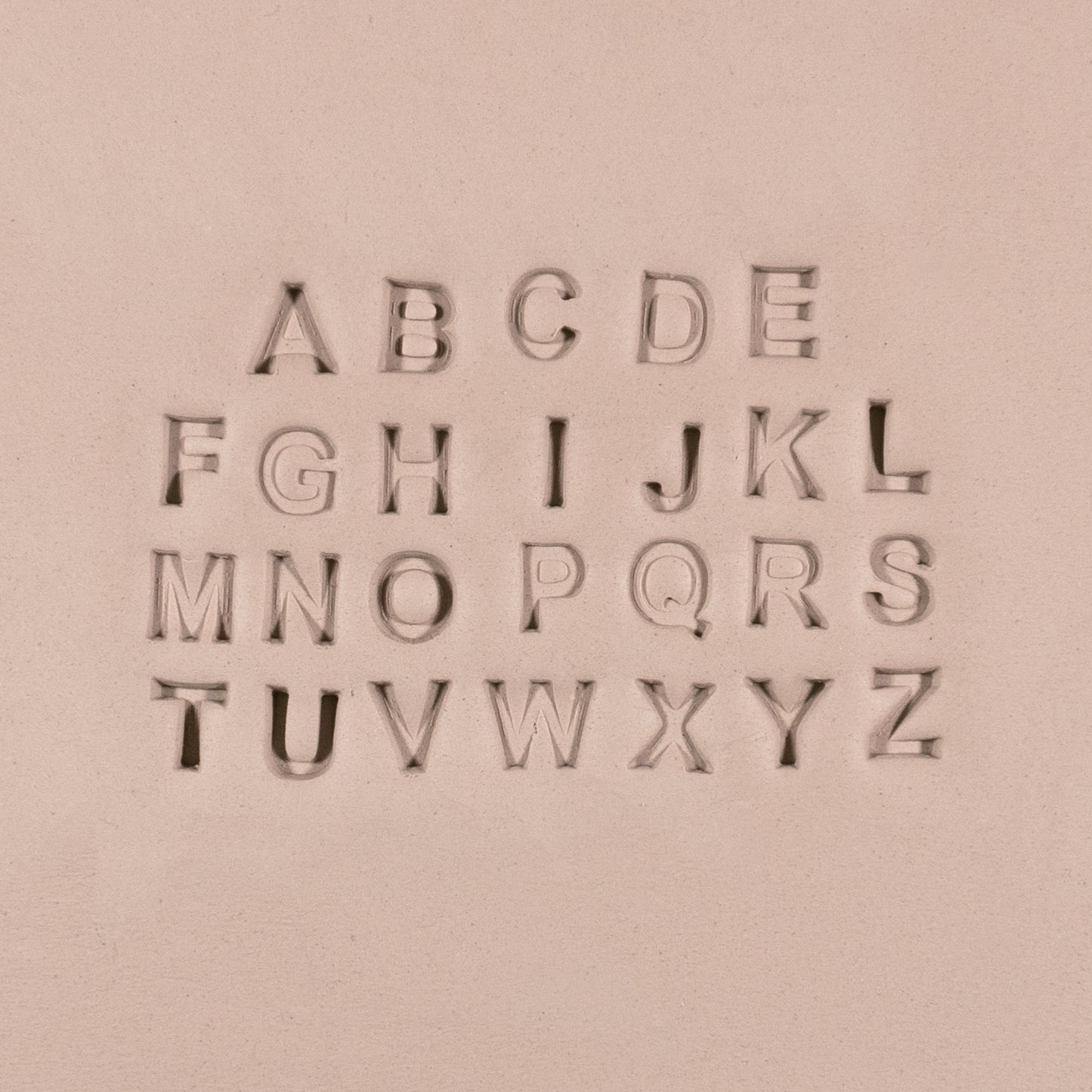 Alphabet Stamp Set | All Caps | Arial Bold Font | 7mm Width - Ceramind® Tools