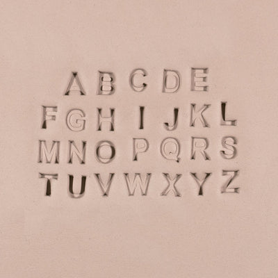 Alfabetstämpelset | Versaler | Arial Bold Font | 7mm Bredd - Ceramind® Tools