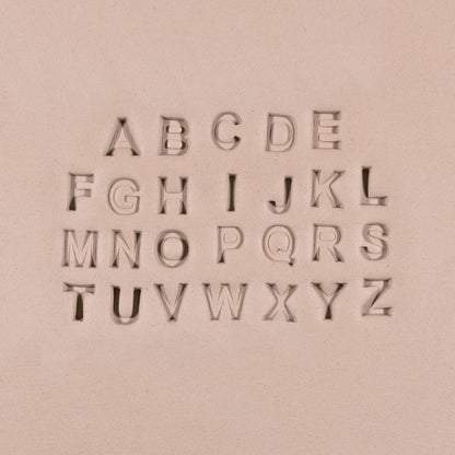 Alphabet Stamp Set | All Caps | Arial Bold Font | 7mm Width - Ceramind® Tools