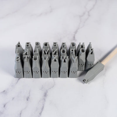 Alphabet Stamp Set | All Caps | Times New Roman Font - Ceramind® Tools
