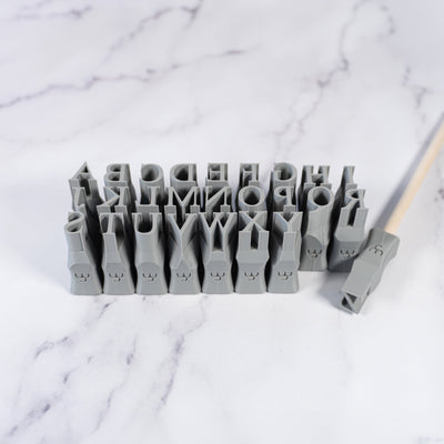 Alphabet Stamp Set | All Caps | Times New Roman Font - Ceramind® Tools