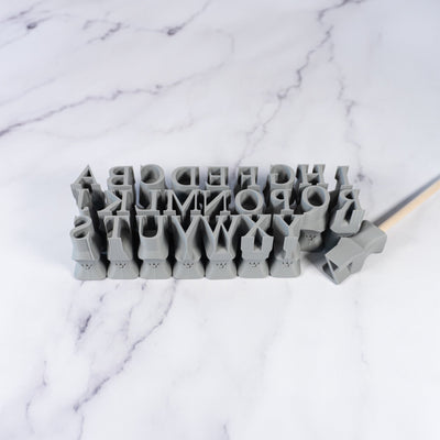 Alphabet Stamp Set | All Caps | Times New Roman Font - Ceramind® Tools