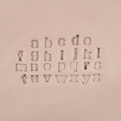 Alphabet Stamp Set | Lowercase | Arial Bold Font | 7mm Width - Ceramind® Tools