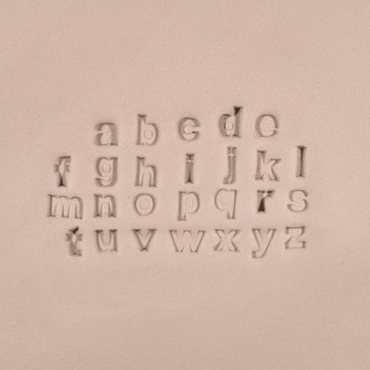 Alphabet Stamp Set | Lowercase | Arial Bold Font | 7mm Width - Ceramind® Tools