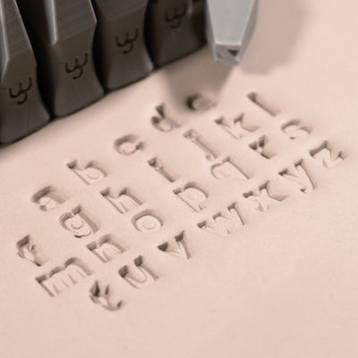 Alphabet Stamp Set | Lowercase | Arial Bold Font | 7mm Width - Ceramind® Tools