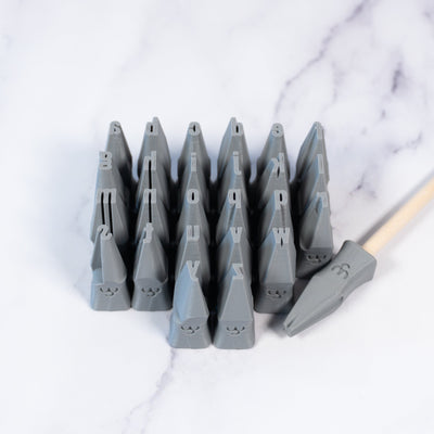 Alphabet Stamp Set | Lowercase | Oswald Bold Font | 7mm Width - Ceramind® Tools