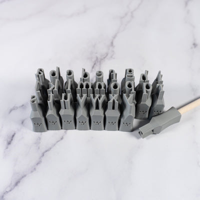 Alphabet Stamp Set | Lowercase | Times New Roman Font - Ceramind® Tools
