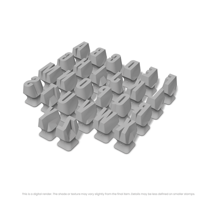 Anton | All Caps | Alphabet Stamp Sets - Ceramind® Tools