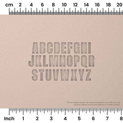 Anton | All Caps | Alphabet Stamp Sets - Ceramind® Tools