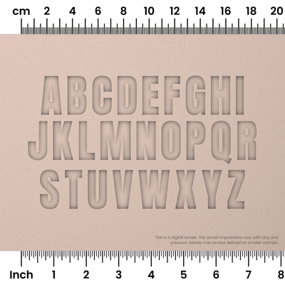 Anton | All Caps | Alphabet Stamp Sets - Ceramind® Tools