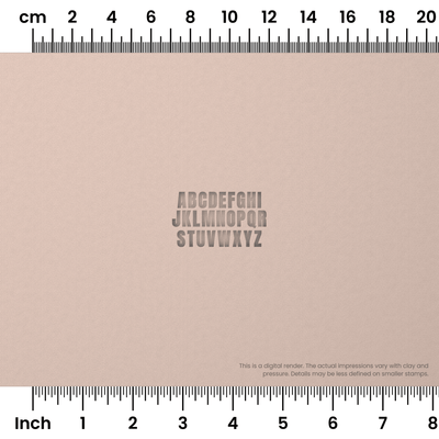 Anton | All Caps | Alphabet Stamp Sets - Ceramind® Tools
