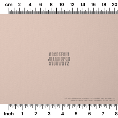 Anton | All Caps | Alphabet Stamp Sets - Ceramind® Tools