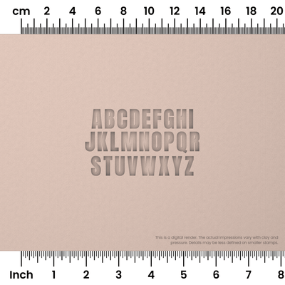 Anton | All Caps | Alphabet Stamp Sets - Ceramind® Tools