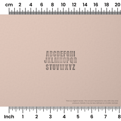 Anton | All Caps | Alphabet Stamp Sets - Ceramind® Tools