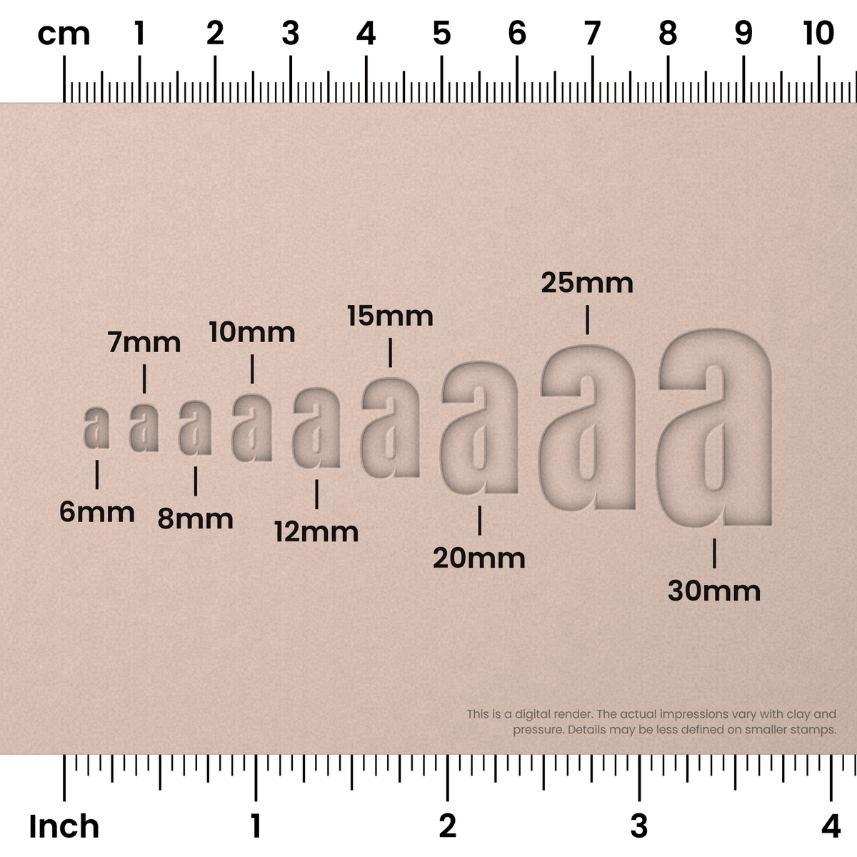Anton | Lowercase | Alphabet Stamp Sets - Ceramind® Tools