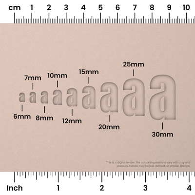 Anton | Lowercase | Alphabet Stamp Sets - Ceramind® Tools