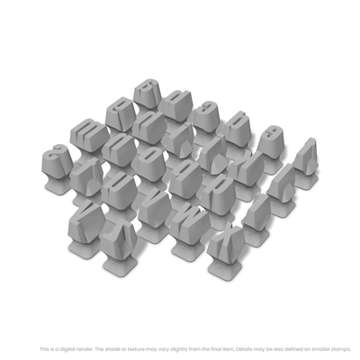 Anton | Lowercase | Alphabet Stamp Sets - Ceramind® Tools
