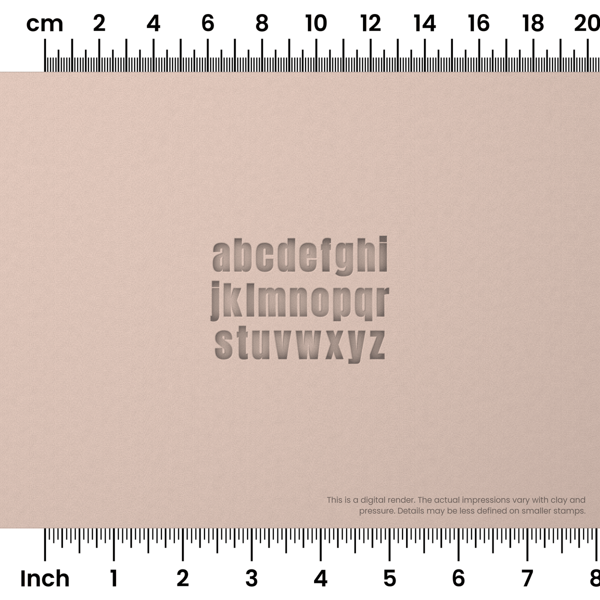 Anton | Lowercase | Alphabet Stamp Sets - Ceramind® Tools