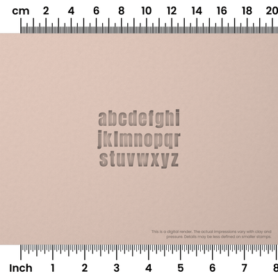 Anton | Lowercase | Alphabet Stamp Sets - Ceramind® Tools