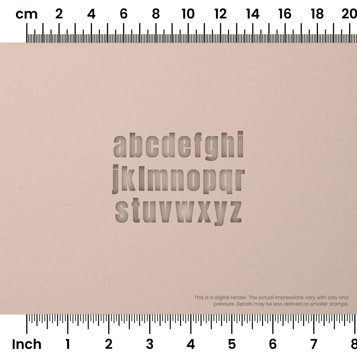 Anton | Lowercase | Alphabet Stamp Sets - Ceramind® Tools