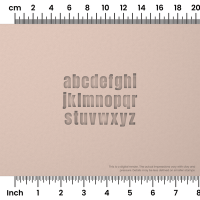 Anton | Lowercase | Alphabet Stamp Sets - Ceramind® Tools