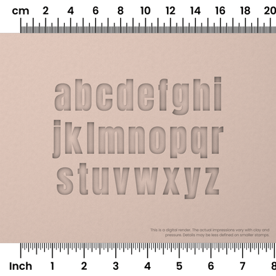Anton | Lowercase | Alphabet Stamp Sets - Ceramind® Tools