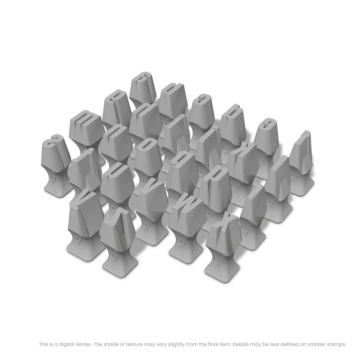 Anton | Lowercase | Alphabet Stamp Sets - Ceramind® Tools