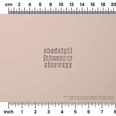 Anton | Lowercase | Alphabet Stamp Sets - Ceramind® Tools