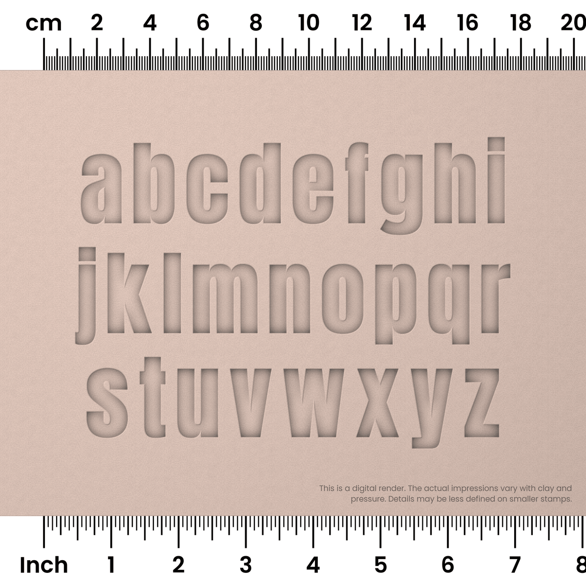 Anton | Lowercase | Alphabet Stamp Sets - Ceramind® Tools