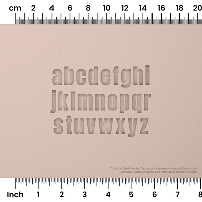 Anton | Lowercase | Alphabet Stamp Sets - Ceramind® Tools