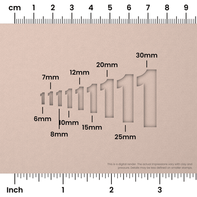 Anton | Number Stamp Sets - Ceramind® Tools
