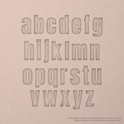 Anton Regular | Font Rail Stamp Sets | Letters, Numbers, and Symbols - Ceramind® Tools