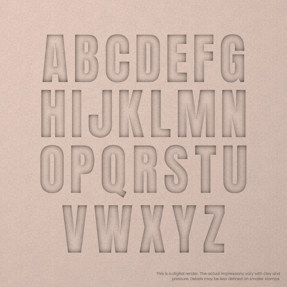 Anton Regular | Font Rail Stamp Sets | Letters, Numbers, and Symbols - Ceramind® Tools