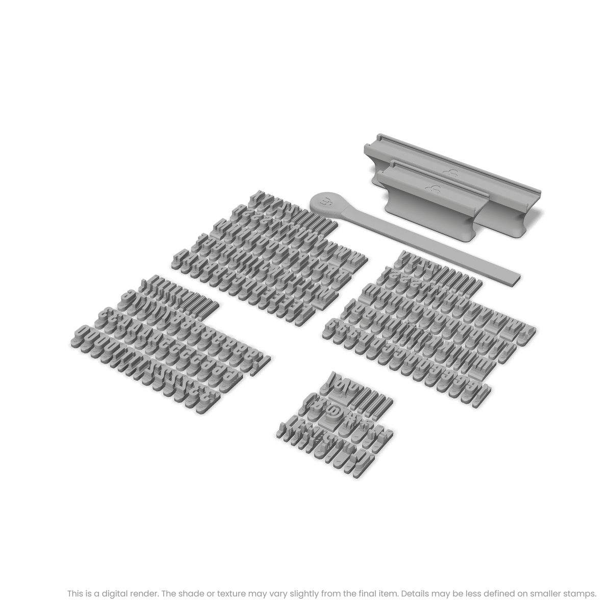 Anton Regular | Font Rail Stamp Sets | Letters, Numbers, and Symbols - Ceramind® Tools