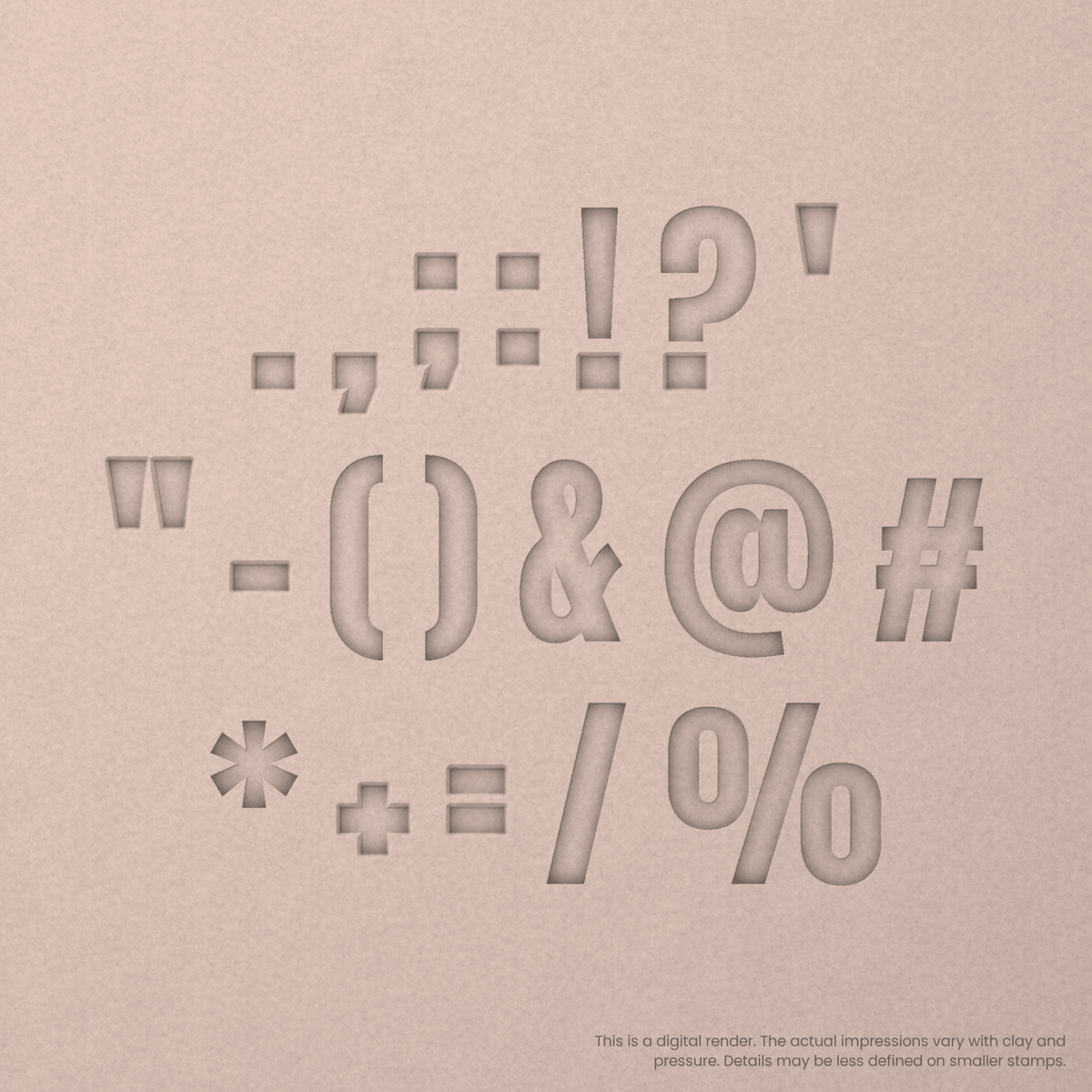 Anton Regular | Font Rail Stamp Sets | Letters, Numbers, and Symbols - Ceramind® Tools