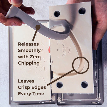 Arched Handle | Master Slip Casting Mold Kit | 3 Styles, 7 Sizes, 21 Total Variations - Ceramind® Tools