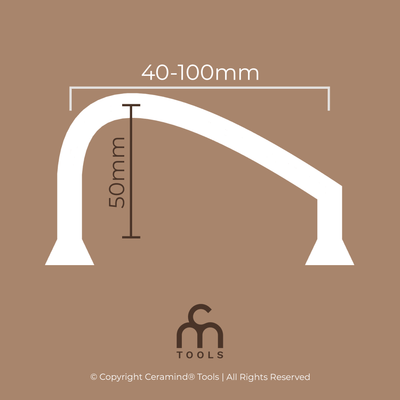 Arched Handle Slip Casting Mold | 7 Sizes & 3 Variations - Ceramind® Tools