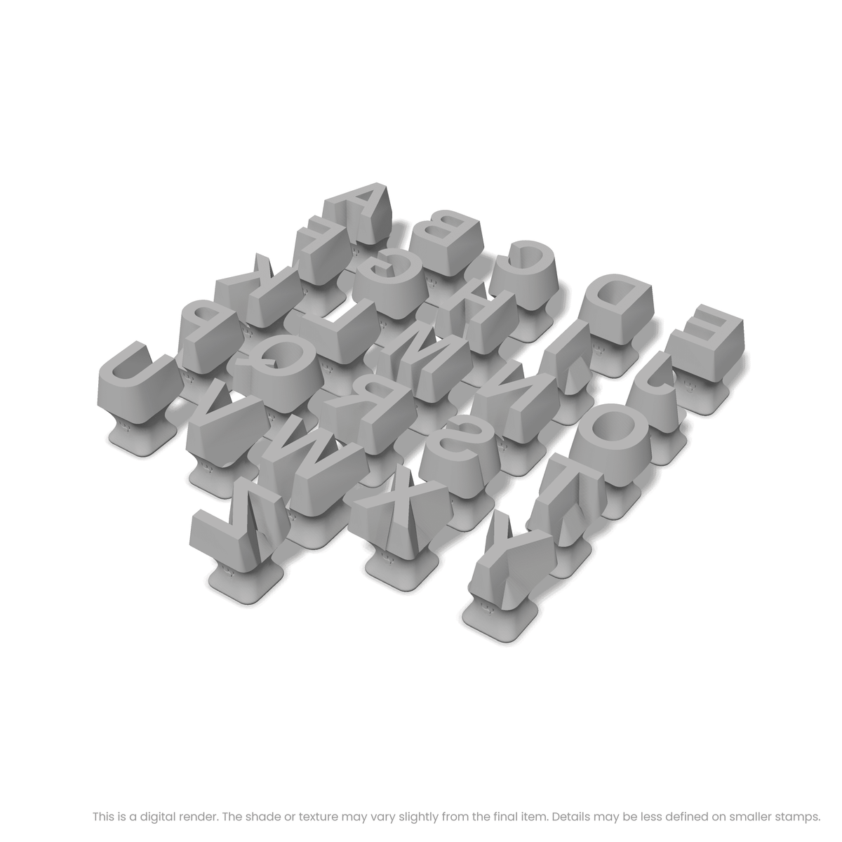Arial Bold | All Caps | Alphabet Stamp Sets - Ceramind® Tools